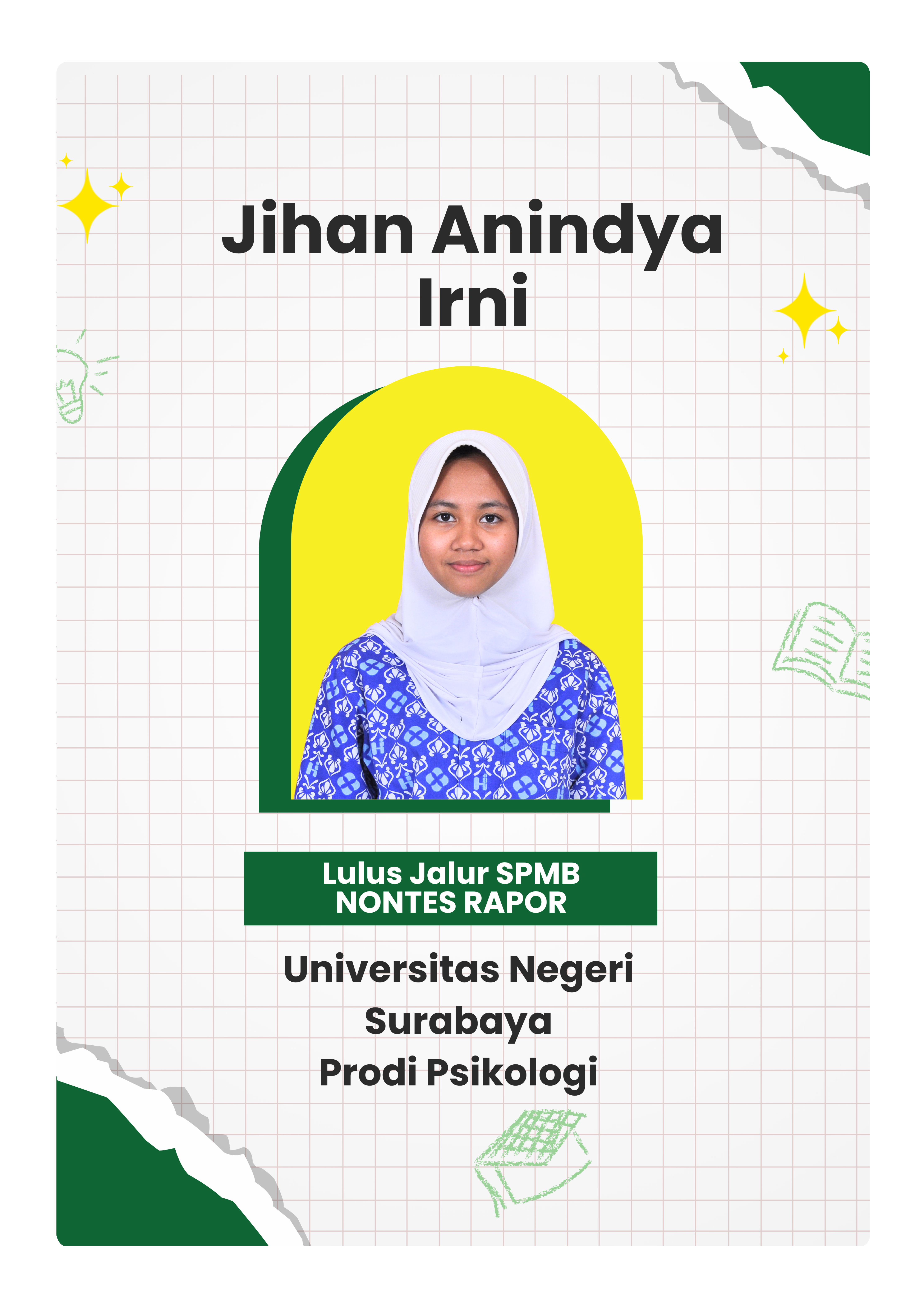 Jihan Anindya Irni - Universitas Negeri Surabaya - Prodi Psikologi
